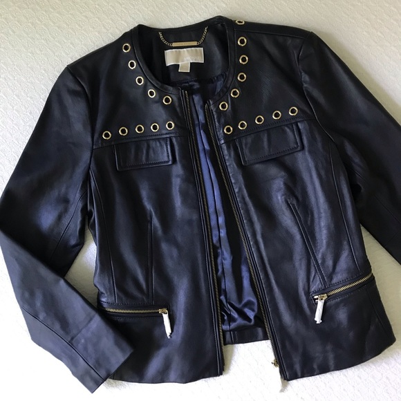 Michael Kors Jackets & Blazers - Michael Kors Lamb Leather Jacket